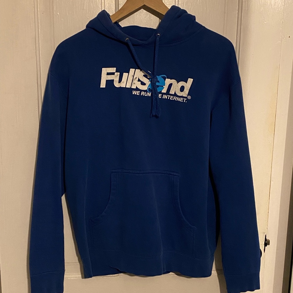 Full Send Men's Blue Hoodie